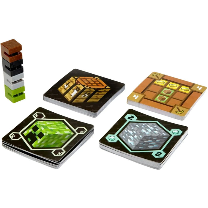 Minecraft Card Game? - Strategy Video Game Card Game for Family, Adults, and Children (2-4 Players, Ages 8+) - Mattel