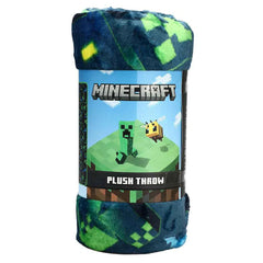 Minecraft - Creeper Plush Throw Blanket - Bioworld