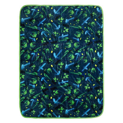 Minecraft - Creeper Plush Throw Blanket (Fleece, 45