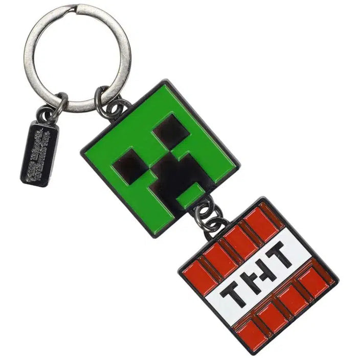 Minecraft - Creeper & TNT Block Keychain - Bioworld — Poggers
