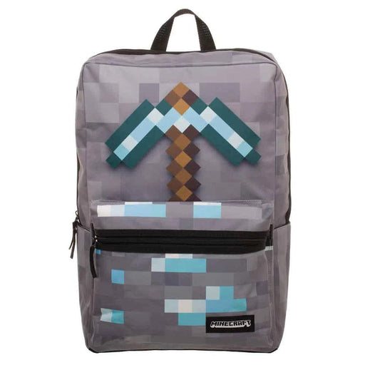 Minecraft - Diamond Pickaxe Patch Laptop Backpack - Bioworld