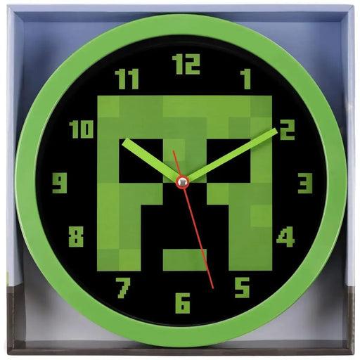 Minecraft - Green Creeper Wall Clock (10") - Accutime