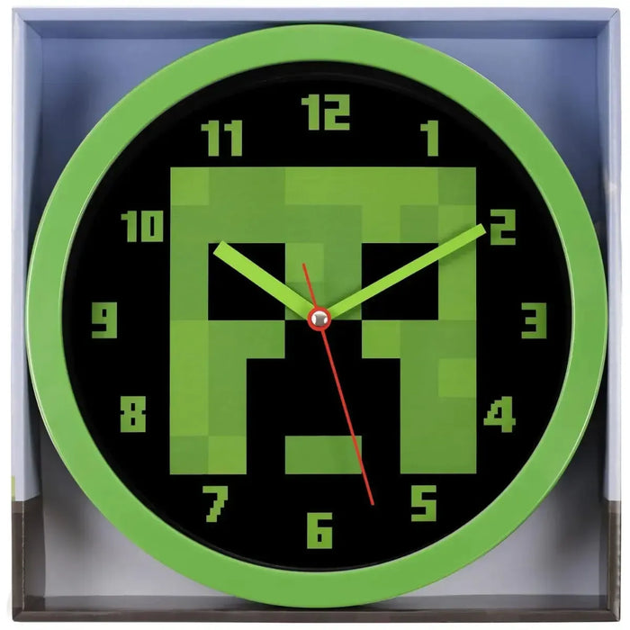Minecraft - Green Creeper Wall Clock (10") - Accutime