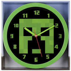 Minecraft - Green Creeper Wall Clock (10") - Accutime