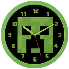 Minecraft - Green Creeper Wall Clock (10") - Accutime