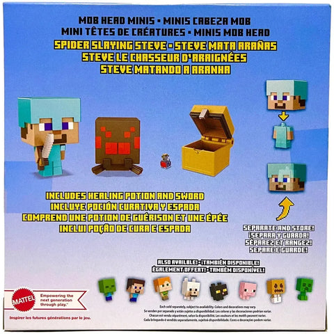 Minecraft - Spider Slaying Steve Mini Action Figure Set (1.5