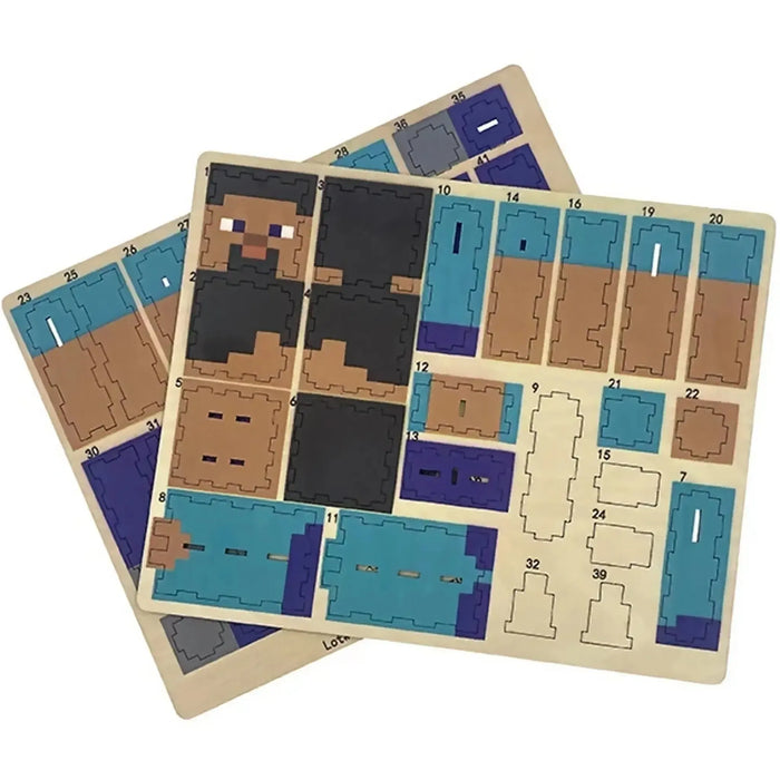 Minecraft - Steve 3D Model Kit (Wood) - Insights Editions - IncrediBuilds Series - (2023)