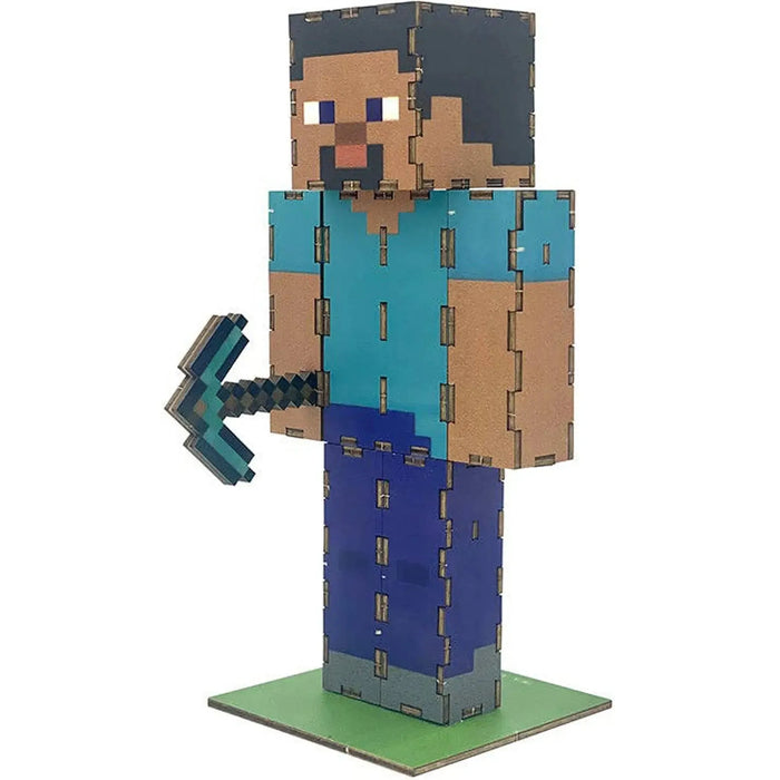 Minecraft - Steve 3D Model Kit (Wood) - Insights Editions - IncrediBuilds Series - (2023)