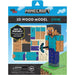 Minecraft - Steve 3D Model Kit (Wood) - Insights Editions - IncrediBuilds Series - (2023)