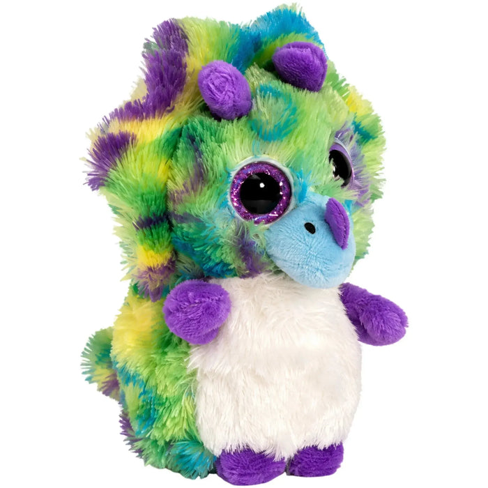 Mini Motsu - Troy the Triceratops Dinosaur Plush (4") - Keel Toys - Series 3