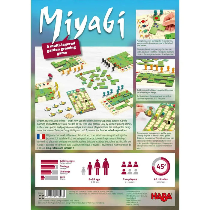 Miyabi - Tile Placement Nature Board Game for Adults, Family, and Children (2-4 Players, Ages 8+) - HABA