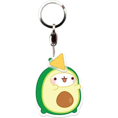 Molang - Avocado Costume Molang Keychain with Chip Charm (Acrylic) - ABYstyle