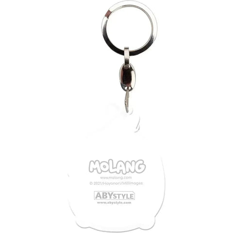 Molang - Avocado Costume Molang Keychain with Chip Charm (Acrylic) - ABYstyle