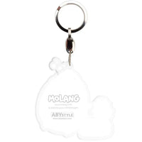 Molang - Cute Molang Keychain with Piu Piu Charm (Acrylic) - ABYstyle- Image 3