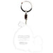 Molang - Cute Molang Keychain with Piu Piu Charm (Acrylic) - ABYstyle