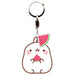 Molang - Hungry Molang Keychain with Watermelon Charm (Acrylic) - ABYstyle