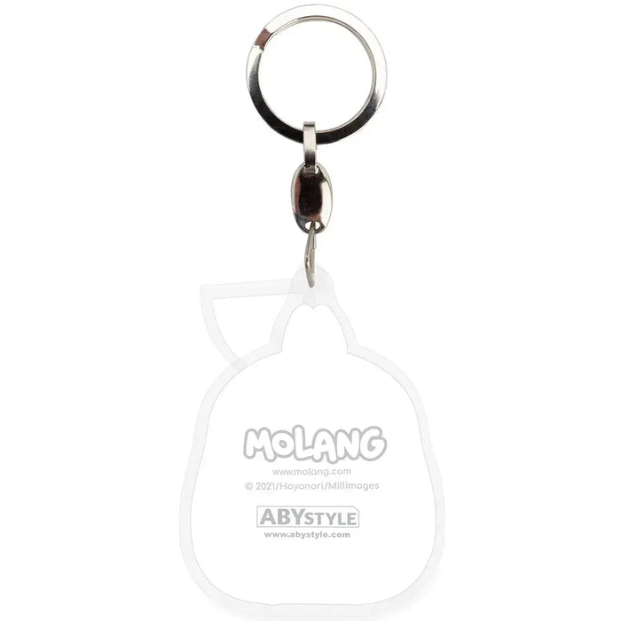 Molang - Hungry Molang Keychain with Watermelon Charm (Acrylic) - ABYstyle
