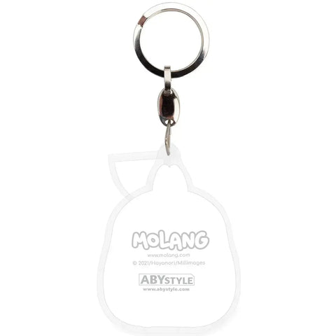 Molang - Hungry Molang Keychain with Watermelon Charm (Acrylic) - ABYstyle