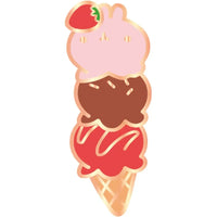Molang - Ice Cream Molang Pin Badge Set (2", Metal) - ABYstyle- Image 2