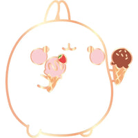 Molang - Ice Cream Molang Pin Badge Set (2", Metal) - ABYstyle- Image 3