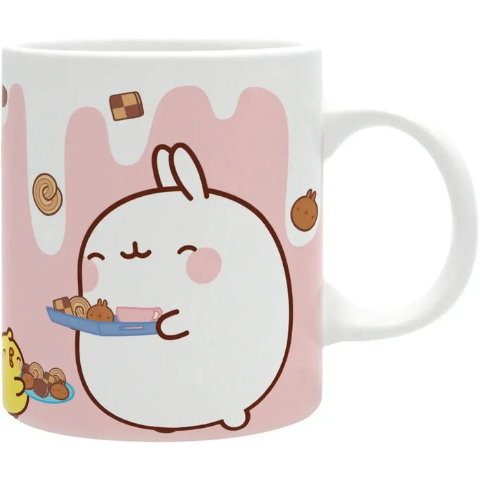 Molang - Milk & Cookies Mug (Ceramic, 11 oz.) - ABYstyle