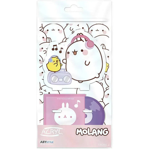 Molang - Piu Piu & Molang Listening to Music Standee Figure (4.25