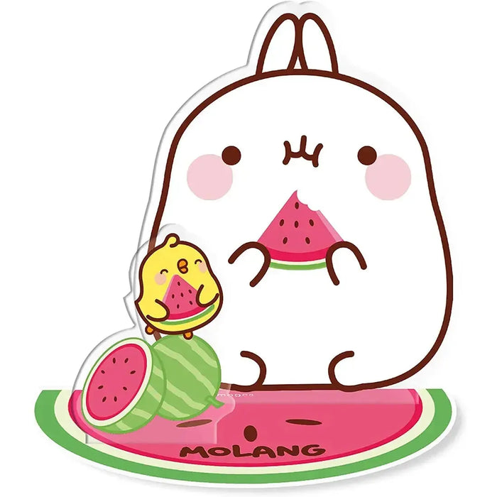 Molang - Watermelon Meal Molang Standee Figure (3.25" Acrylic) - ABYstyle - Acryl Series