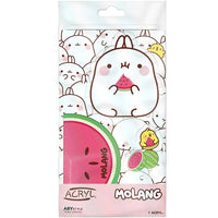Molang - Watermelon Meal Molang Standee Figure (3.25" Acrylic) - ABYstyle - A...- Image 1