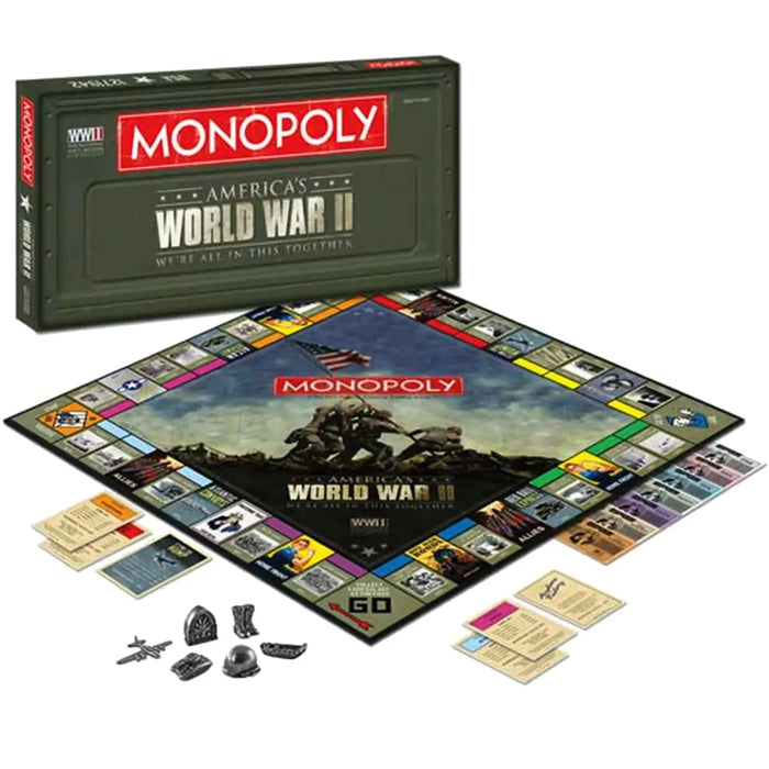 Monopoly: America’s World War II We’re All In This Together Edition - Economic War Board Game for Family, Adults, and Children (2-6 Players, Ages 8+) - USAopoly