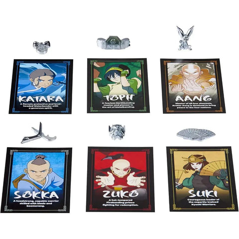 Monopoly: Avatar: The Last Airbender Edition - Economic Anime Board Game for Family, Adults, and Children (2-6 Player, Ages 8+) - Hasbro Gaming