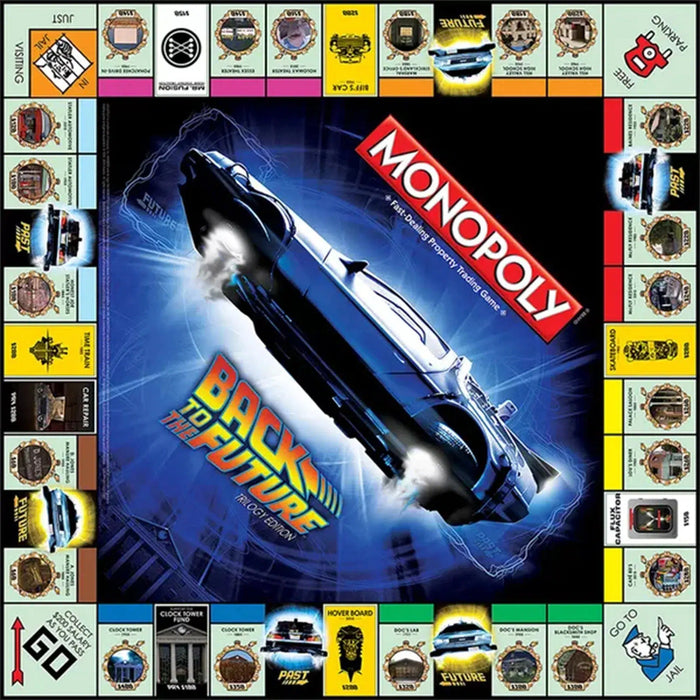 Monopoly - Back to the Future Board Game (Trilogy Edition) - USAopoly