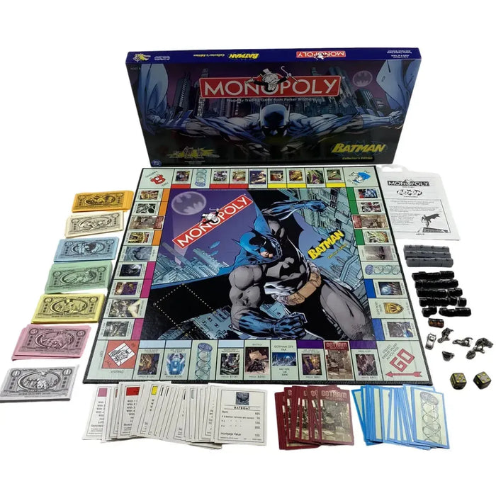 Monopoly: Batman Collector's Edition [DC Comics] - Economic Superhero Board Game for Family, Adults and Children (2-6 Players, Age 8+) - Hasbro (2005)