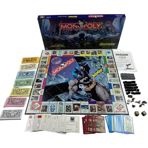 Monopoly: Batman Collector's Edition [DC Comics] - Economic Superhero Board Game for Family, Adults and Children (2-6 Players, Age 8+) - Hasbro (2005)