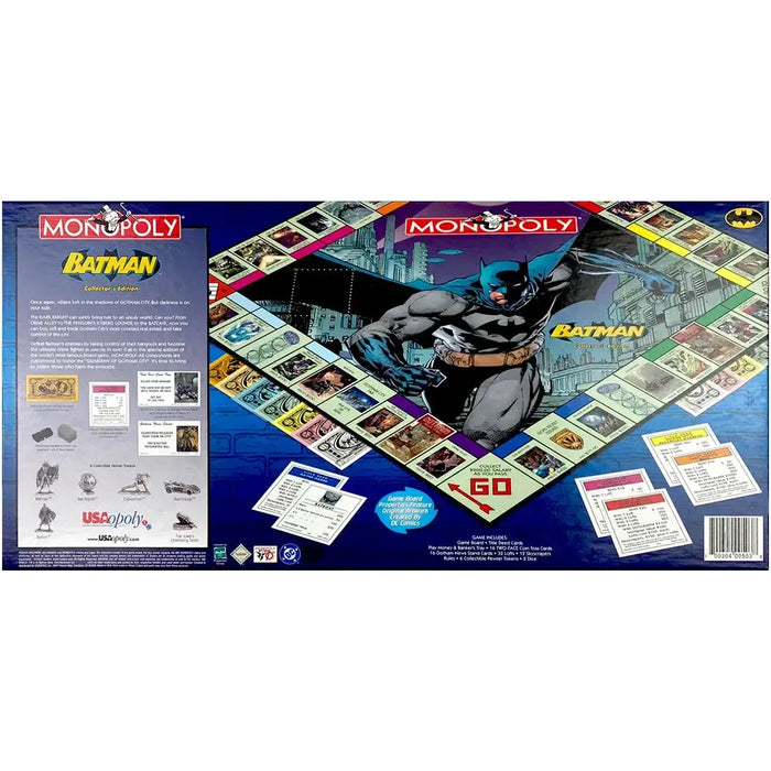 Monopoly: Batman Collector's Edition [DC Comics] - Economic Superhero Board Game for Family, Adults and Children (2-6 Players, Age 8+) - Hasbro (2005)
