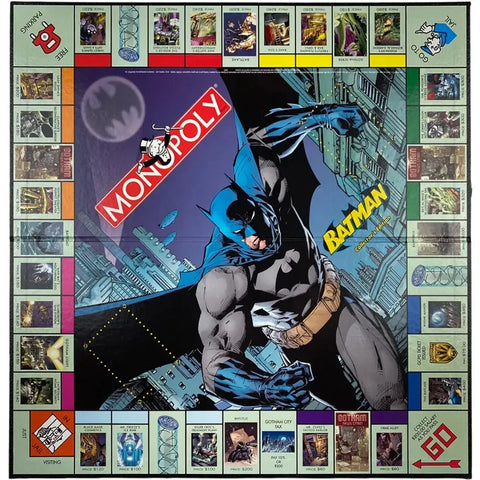 Monopoly: Batman Collector's Edition [DC Comics] - Economic Superhero Board Game for Family, Adults and Children (2-6 Players, Age 8+) - Hasbro (2005)
