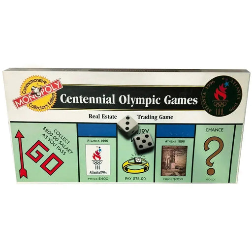 Monopoly: Centennial Olympic Games Edition [1996 Atlanta Olympic Games] - Economic Sports Board Game for Family, Adults, and Children (2-8 Players, Ages 8+) - USAopoly - (1996)