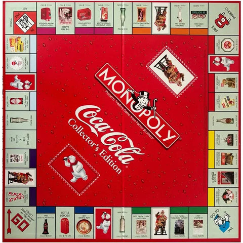 Monopoly: Coca-Cola Collector's Edition - Economic Civilization Game for Family, Adults, and Children (2-8 Players, Ages 8+) - USAopoly (1999)