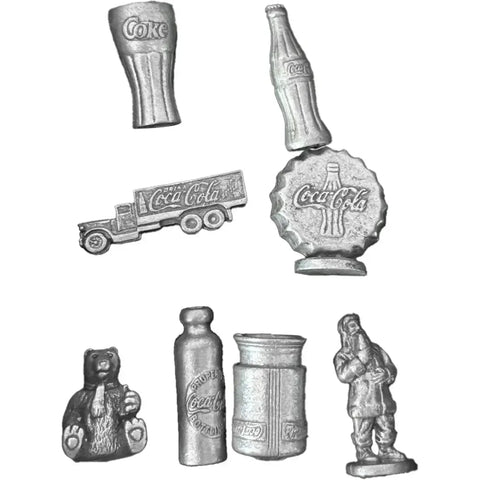 Monopoly: Coca-Cola Collector's Edition - Economic Civilization Game for Family, Adults, and Children (2-8 Players, Ages 8+) - USAopoly (1999)