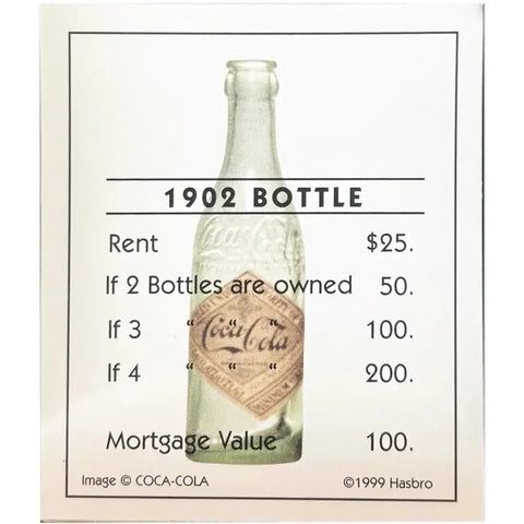 Monopoly: Coca-Cola Collector's Edition - Economic Civilization Game for Family, Adults, and Children (2-8 Players, Ages 8+) - USAopoly (1999)