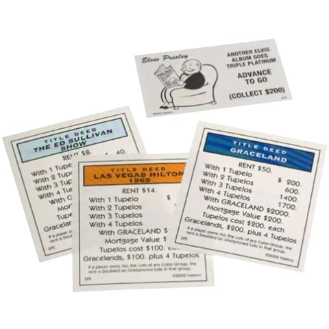 Monopoly: Elvis Presley 25th Anniversary Collector's Edition - Economic Music Board Game for Family, and Adults (2-4 Players, Ages 8+) - USAopoly