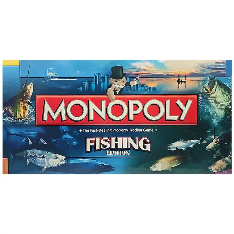 Monopoly: Fishing Edition - Economic Fishing Board Game for Family, Adults, and Children (2-6 Players, Ages 8+) - USAopoly