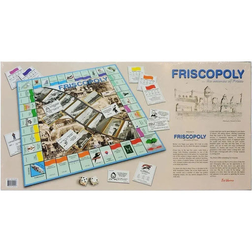 Monopoly: Friscopoly Edition - Economic Civilization Board Game for Family, Adults, and Children (2-6 Players, Ages 8+) - Late for the Sky