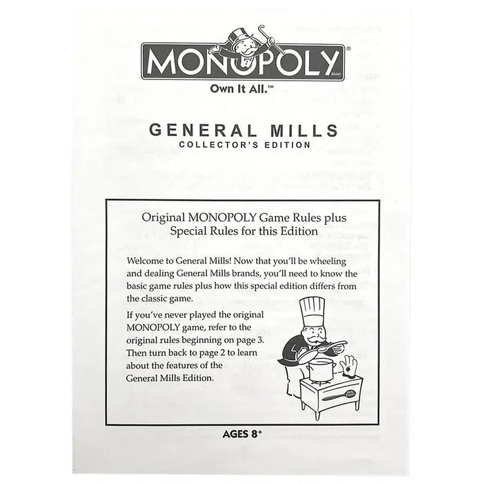 Monopoly General Monopoly: General Mills Collector's - Food Game (2-8, 8+) — Poggers