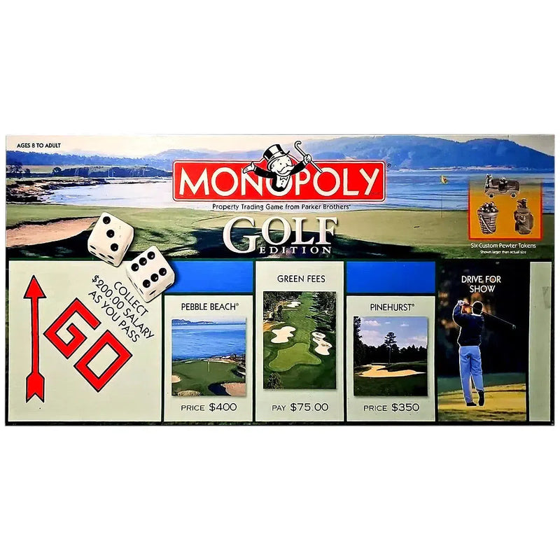 Monopoly: Golf Edition - Economic Sports Board Game for Family, Adults, and Children (2-6 Players, Ages 8+) - USAopoly