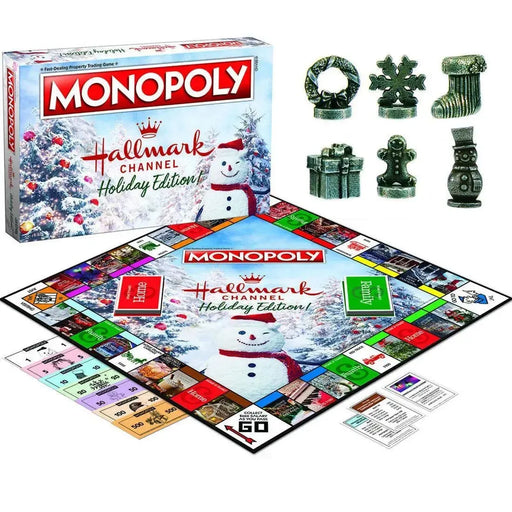 Monopoly: Hallmark Channel Holiday Edition - Economic Holiday Board Game for Family, Adults, and Children (2-6 Players, Ages 8+) - USAopoly