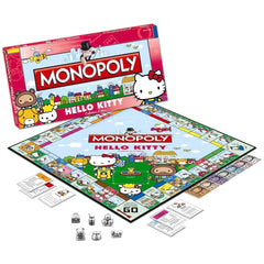 Monopoly: Hello Kitty Collector's Edition - Economic Cute Board Game for Family, Adults, and Children (2-6 Players, Ages 8+) - USAopoly