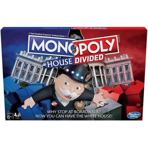 Monopoly: House Divided Edition - Economic Politics Board Game for Family, Adults, and Children (2-6 Player, Ages 8+) - Hasbro Gaming