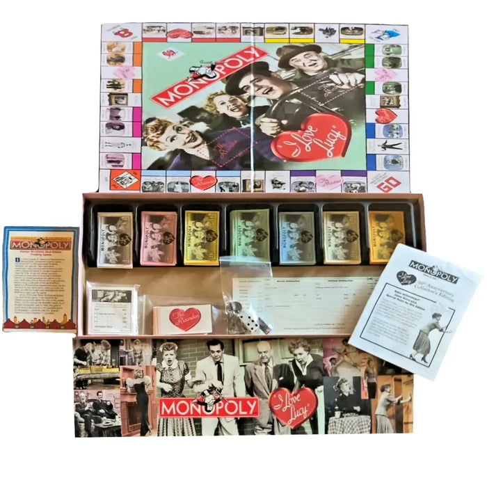 Monopoly: "I Love Lucy" 50th Anniversary Collector's Edition - War Competitive Board Game for Family and Adults (2 Players, Ages 8+) - USAopoly