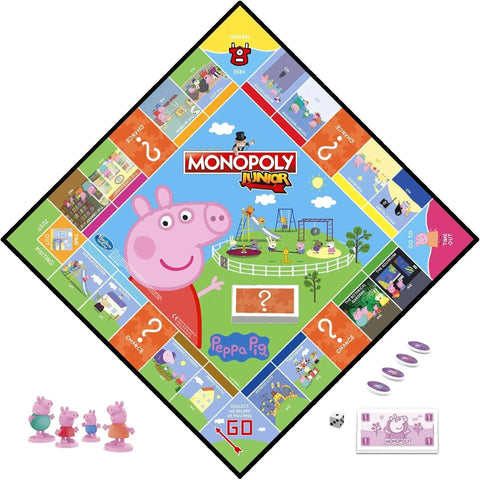 Monopoly Junior: Peppa Pig Edition Board Game for 2-4 Players, Indoor Game for Kids Ages 5 and Up - Hasbro - Image 5