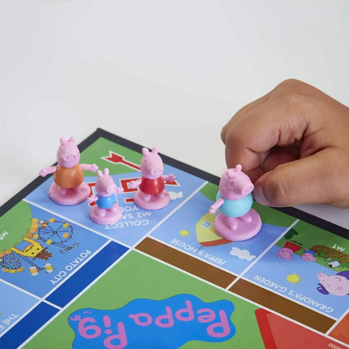 Monopoly Junior: Peppa Pig Edition Board Game for 2-4 Players, Indoor Game for Kids Ages 5 and Up - Hasbro Gaming | F1656